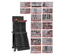 Servante d&#039;atelier black édition 1011 pièces Mega Master set Teng Tools TCMM1011NBK