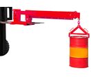 Bras de levage pour chariot élévateur - 3000 kg - portée jusqu'à 3,7 m - Inclinaison réglable 0-26° - Avec crochet de levage MW Tools JIB3000D