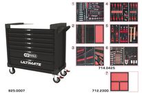 servante d&#039;atelier avec outil