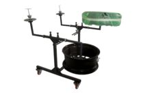 Chariot de peinture articulé pour jantes aluminium