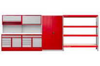 Mobilier d&#039;atelier 5,3m armoire rayonnage de stockage MW Tools PRACO255KS