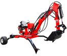Mini-pelle tractable avec attelage - Rotation 360° moteur essence 15 ch MW Tools GMA360