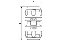 Union simple aluminium pour tubes | PREVOST
