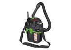 Aspirateur à sec avec soufflerie classe L - sangle d'épaule - cuve plastique 6 L - 1 moteur 1,2 kW 230 V Cleancraft DRYCAT 16 L