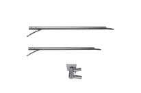 Bras inox double en deux parties montables séparément MF 1/4 1750 / 1600 mm