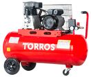 Compresseur mobile à entraînement par courroie à huile cuve 100 L 2,2 kW / 3 Ch 10 bars 400 l/min 230V Torros TC1004010M