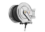 Enrouleur air et eau 30 m Ø G 1 (f) 20 bars Inox 304 avec enroulement automatique et support mural fixe Raasm RA.8562.105