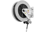 Enrouleur industriel AdBlue 8 m Ø 3/4 10 bars Inox 304, ABS avec enroulement automatique et support mural fixe Raasm RA.9437.201