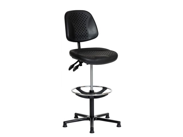 Siège de travail ergonomique Airplus sur patins avec repose pieds Sofame MSS300