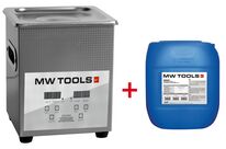 Pack nettoyeur à ultrasons 2L professionnel + 5L de nettoyant Ecoplus MW Tools UCC002PACK