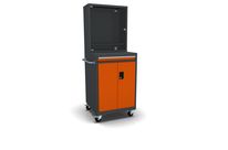 Armoire informatique pour écran plat roulante