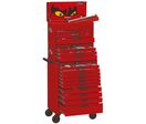 Servante d&#039;atelier complète rouge 19 tiroirs set en mousse 399 outils Teng Tools TCEMM399RED
