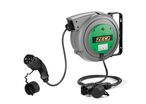 Enrouleur de câble pour véhicules électriques 5 m 3G2,5 mm² + 1X0,5 mm² Type d'entrée 2 / Type 2 Zeca EV3162