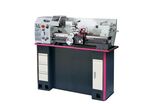 Tour à métaux d'établi hauteur des pointes 125 mm entre-pointes 550 mm alésage 26 mm 1,5 kW 230V vitesses variables Optiturn TU2506V