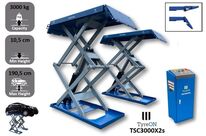 Pont élévateur double ciseaux automatique 3 T à poser | TSC3000X2S TyreON