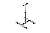 Support principal pour panneaux / marque livré avec pieds de mise à niveau, niveau sphérique,