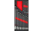 Jeu de clés mixtes à cliquet 8-24mm 13 pièces module en mousse pour servante d'atelier MW Tools MWCOR82413