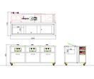 Nettoyeur ultrasons industriel 3 cuves - 60 litres avec filtration - fonctionnement 24/7 MW Tools UCI0603F