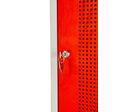 Vestiaire métallique 2 portes rouges perforées MW Tools KL20R