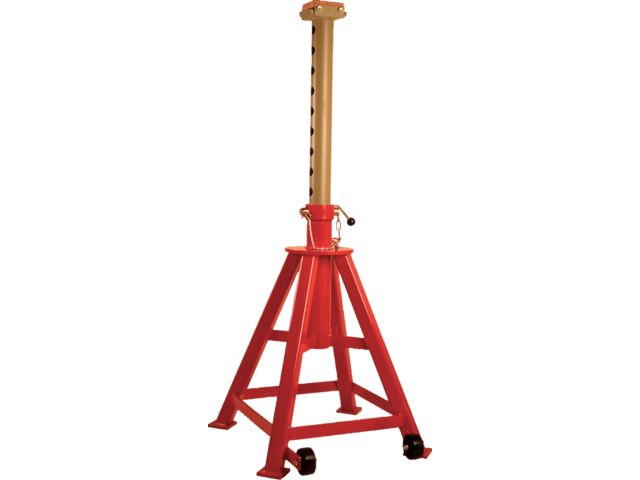 CHANDELLE POIDS LOURDS 16T HAUTE ELEVATION AVEC CALES EN BOIS ET ROUES