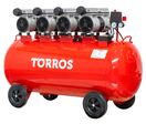 Compresseur silencieux sans huile cuve 200 L 3 kW / 4 Ch 560 L/min 10 bar 81 dB(A) 230V Torros TC2004010MS