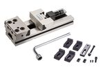 Étau de machine modulaire mécanique anti-soulèvement largeur de mors 175 mm ouverture des mors 200 mm hauteur des mors 60 mm Vertex VMP-7A