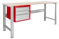Établi modulaire Rubberwood avec armoire à tiroirs 3T 2000 mm MW Tools MOD205R