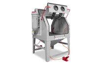 Cabine de sablage professionnelle 1200 L double poste de travail avec aspiration MW Tools CAT1200