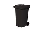 Conteneur de tri à roulettes 240 l noir | B240LROUL Noir   