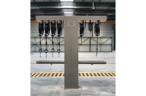 Structure en T pour installation de 8 enrouleurs de distribution de fluides | FRMF-8T