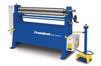 Rouleuse de tôle électrique à 3 rouleaux largeur de travail 1050 mm épaisseur jusqu&amp;#039;à 2,25 mm en inox 1,1 kW 400V rouleaux durcis Metallkraft RBM1050-30E-HR