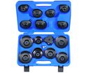 Coffret de clés "coiffe" pour filtre à huile - 16 pièces - 9AE2016