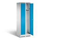 Armoire-vestiaire à 2 compartiments | KEY Lock Gris clair RAL 7035 / Bleu clair RAL 5012