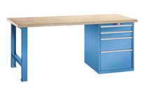 Établi mécanicien 4 tiroirs L1500 x P750 mm