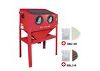 PACK Cabine de sablage 220 L avec 25 kg de perles de verre et 25 kg de corindon brun MW Tools CAT410SET