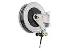 Enrouleur Graisse 18 m ø 3/8 400 bars Acier Peint avec enroulement automatique et support mural fixe Raasm RA.8430.502