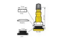 Valves avec obus et bouchon monté | TR618 A 