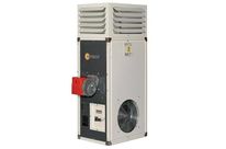 CHAUFFAGE AIR PULSE FIXE VERTICAL AVEC BRULEUR FUEL AUTOMATIQUE -