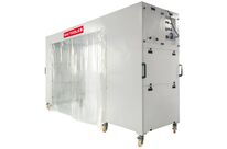 Cabine de peinture mobile 2500 x 1100 mm 230 V idéale pour travaux et séchage de carrosserie MW Tools MSC3600