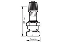 Valves métalliques pour trou diamètre 9.7mm (x10)