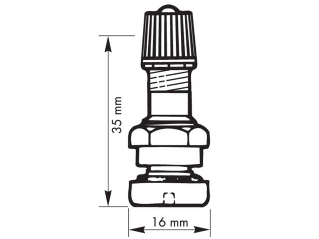 Valves métalliques pour trou diamètre 9.7mm (x10)