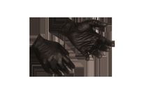 Gants de protection noirs jetables en nitrile taille 8-9