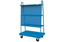 Chariot à quatre étages avec panneau porte-outils - Art. C51