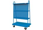 Chariot à quatre étages avec panneau porte-outils - Art. C51