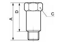 Prolongateur mâle cylindrique / femelle cylindrique | A5 RL