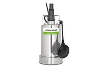 Pompe submersible corps acier inoxydable pour eaux claires jusqu&amp;#039;à 1 mm de niveau résiduel cap. 7500 l/h hauteur de refoulement 8 m 0,35 kW 230 V Cleancraft SCWP 3508 FLAT