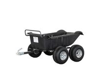 Remorque double essieux 550kg benne en plastique PE basculante 1600x826x475 mm Torros AHR550P4