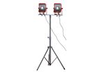 2x Lampe de chantier FLOW LED 50 W + Trépied télescopique 1800mm MW Tools WFL2X50S