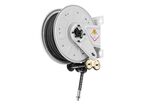 Enrouleur air et eau 15 m Ø G 3/8 (f) 20 bars Acier peint avec enroulement automatique et support mural fixe Raasm RA.8290.104