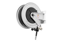 Enrouleur huile 30 m ø 1/2 150 bars Acier Peint avec enroulement automatique et support mural fixe Raasm RA.8540.406